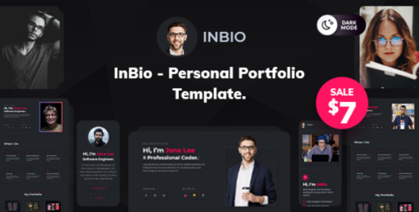 InBio – One Page Personal Portfolio Template